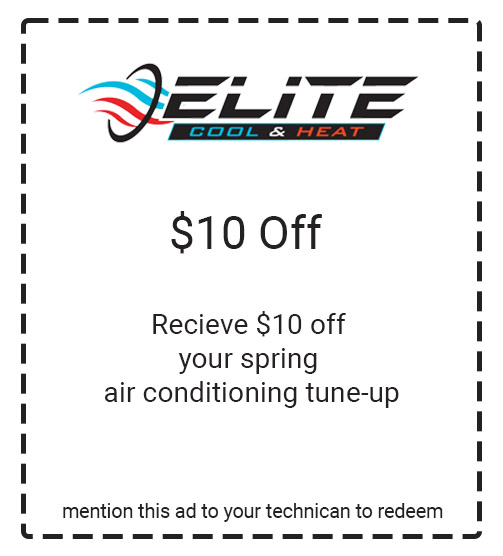 Elite Cool & Heat Special Offer - $10 off spring air conditioning tune up